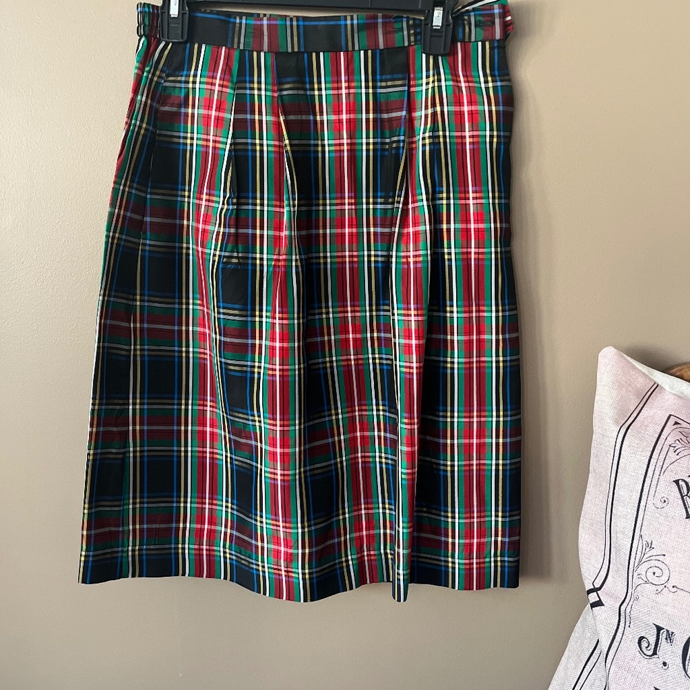 Holiday Plaid Skirt from Appleseed’s